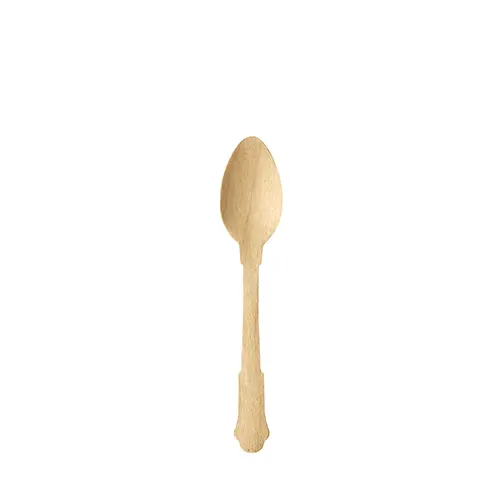 PAPSTAR Kaffeelöffel Holz "pure" 12 cm Vintage, stabiler und geschmacksneutraler Kaffee- und Dessertlöffel aus Holz im Retro-Design, Artikel 88623