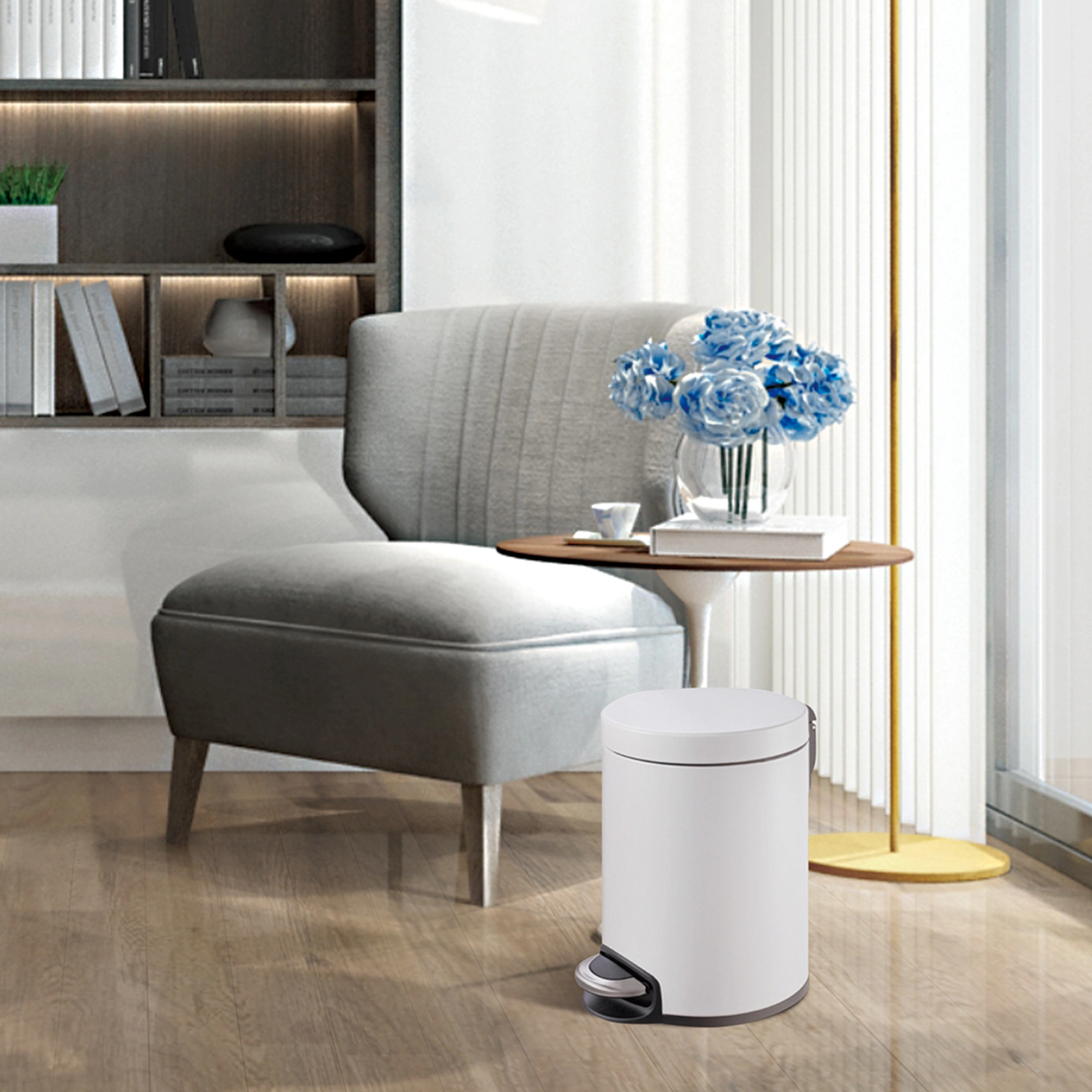 EKO Serene Treteimer 5 Liter Klappdeckel mit Pedal