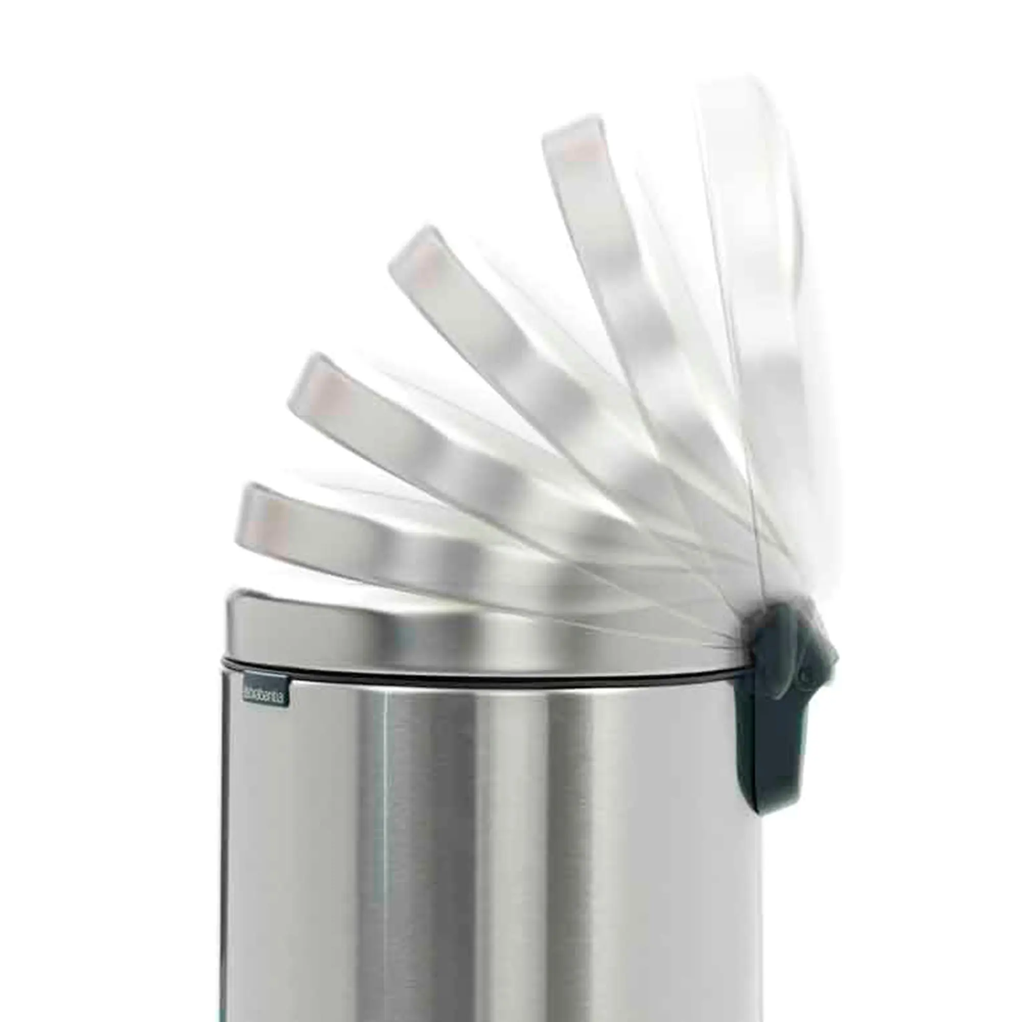 Brabantia newIcon Tretmülleimer 30 Liter aus Edelstahl mit geruchsdichtem Soft-Close-Deckel und Fußpedal, ideal für Küche und Arbeitsraum