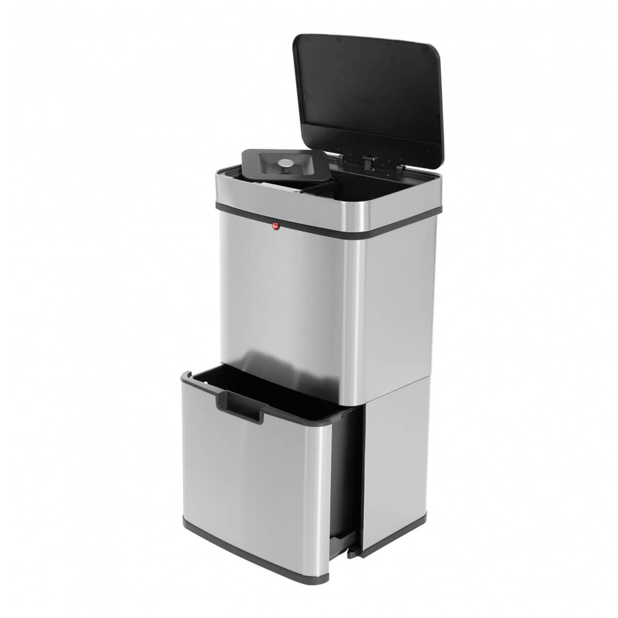 Hailo Öko Vario XL automatischer Mülltrenner mit Sensor 2x25 und 1x4 Liter