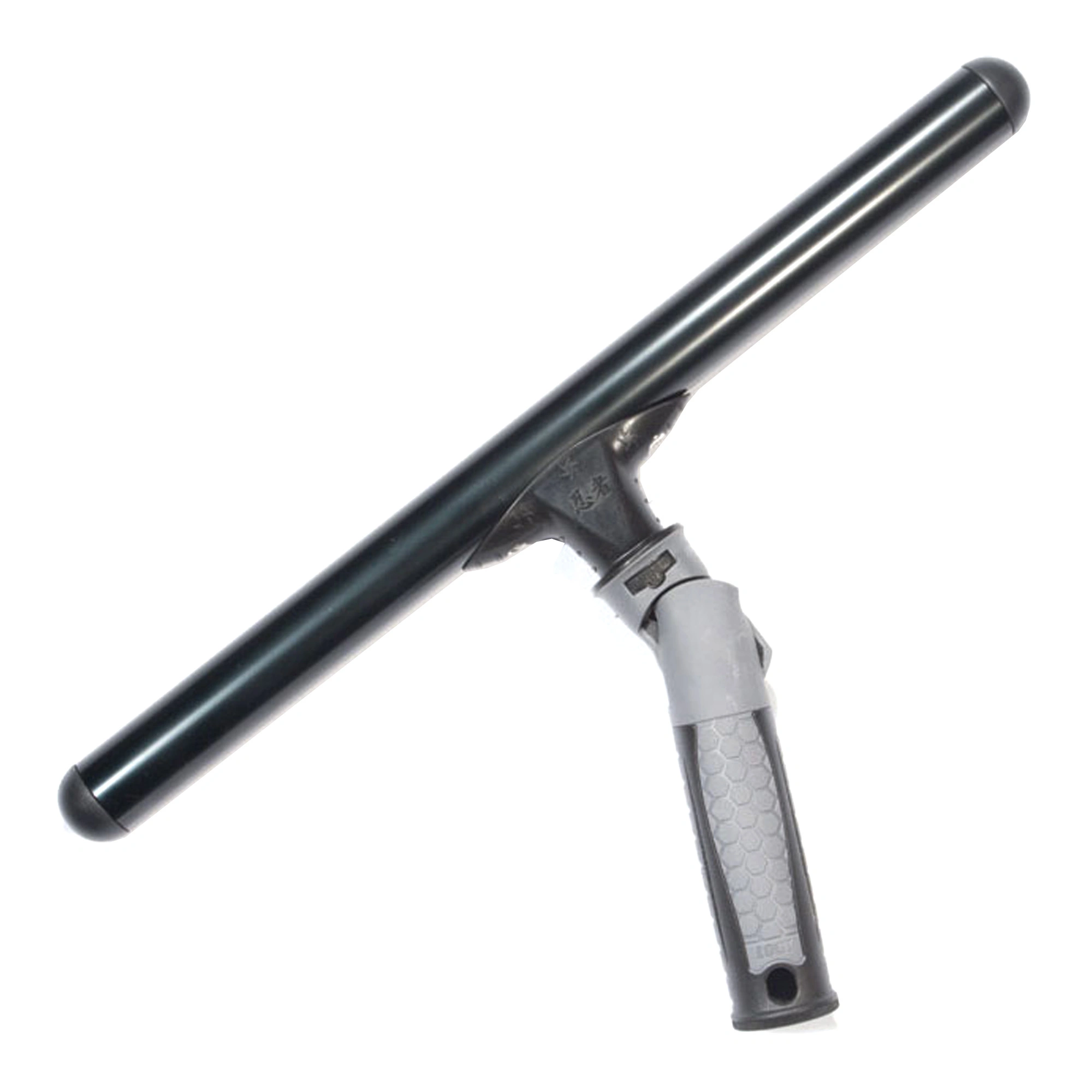 Unger ErgoTec Ninja Träger aus schwarzem Aluminium mit ergonomischem Griff und Schwenkkopf für professionelle Fensterreinigung, Unger