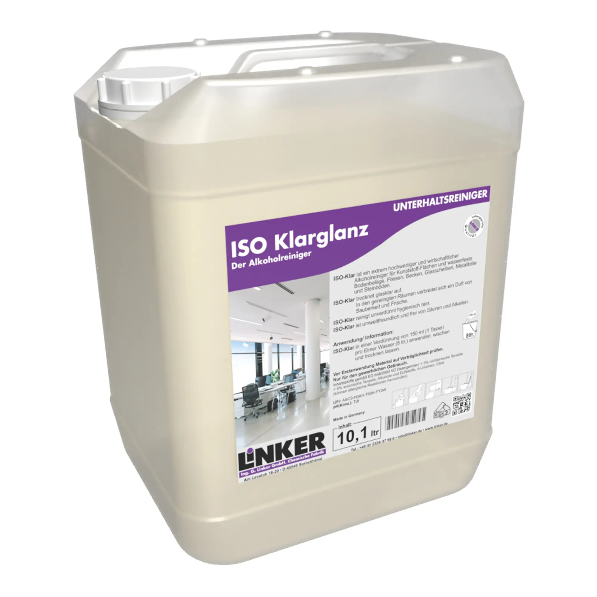 Linker Iso-Klarglanz Alkoholreiniger 10 Liter Kanister 047-10_1