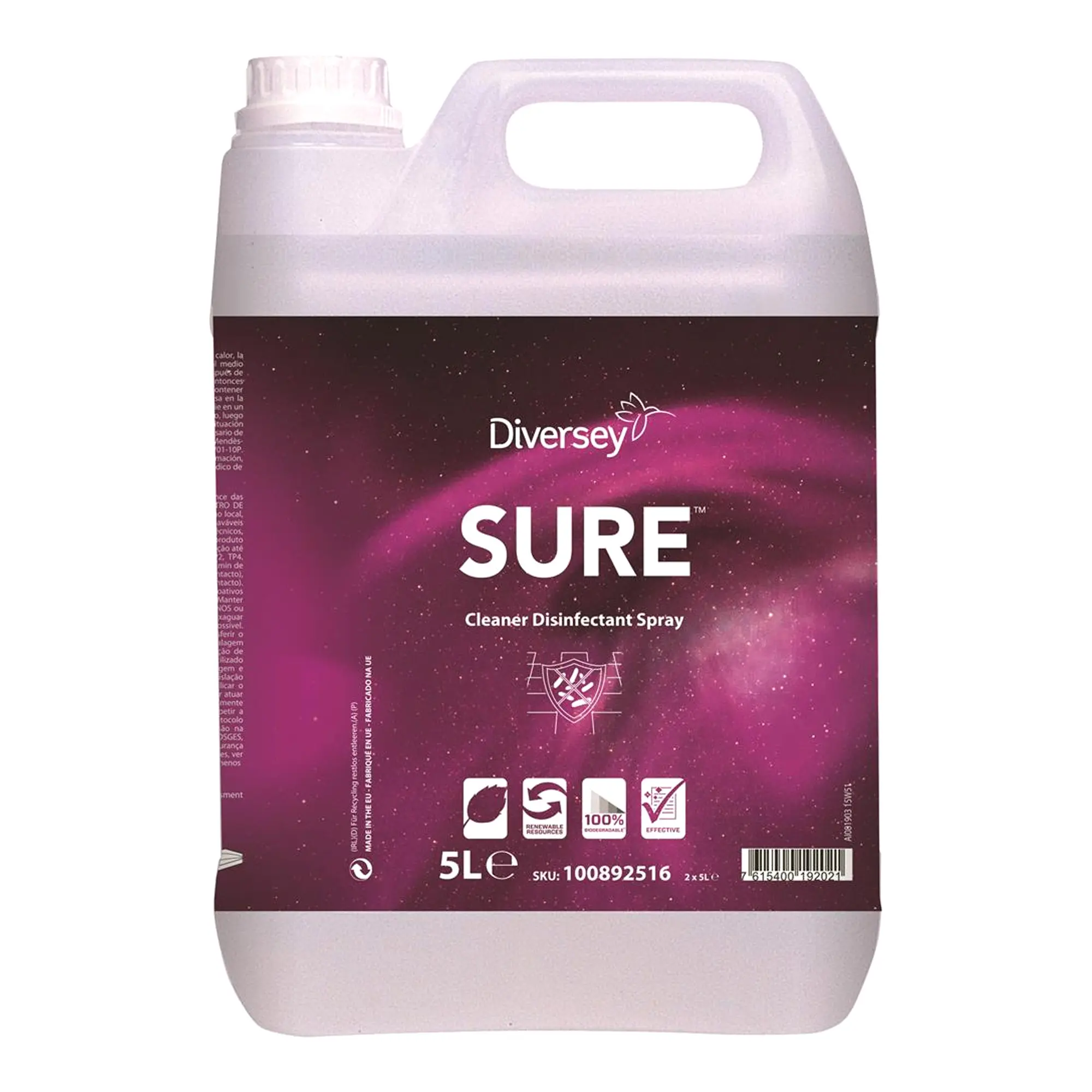 SURE Cleaner Disinfectant Spray Desinfektionsreiniger 5 Liter Kanister 100892516_1