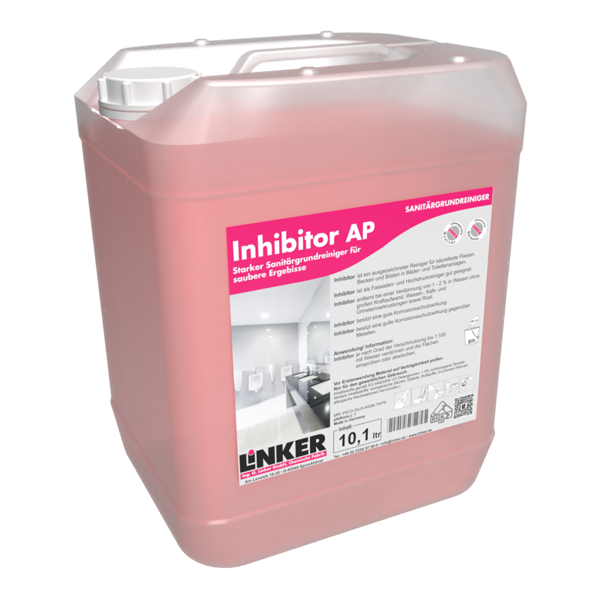 Linker Inhibitor-Sanitärgrundreiniger AP 10 Liter Kanister 045-10_1