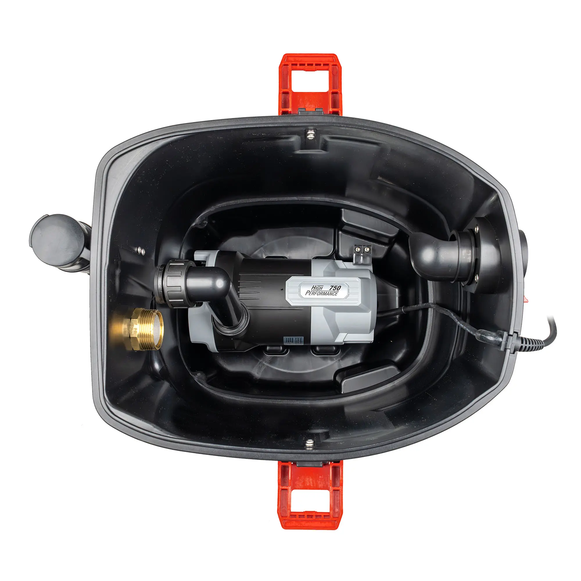Sprintus HydroX Fire Pumpsauger von Sprintus mit integrierter Hochleistungspumpe zur schnellen Wasserförderung für Feuerwehr und THW, Innenansicht, Art.-Nr. 110011