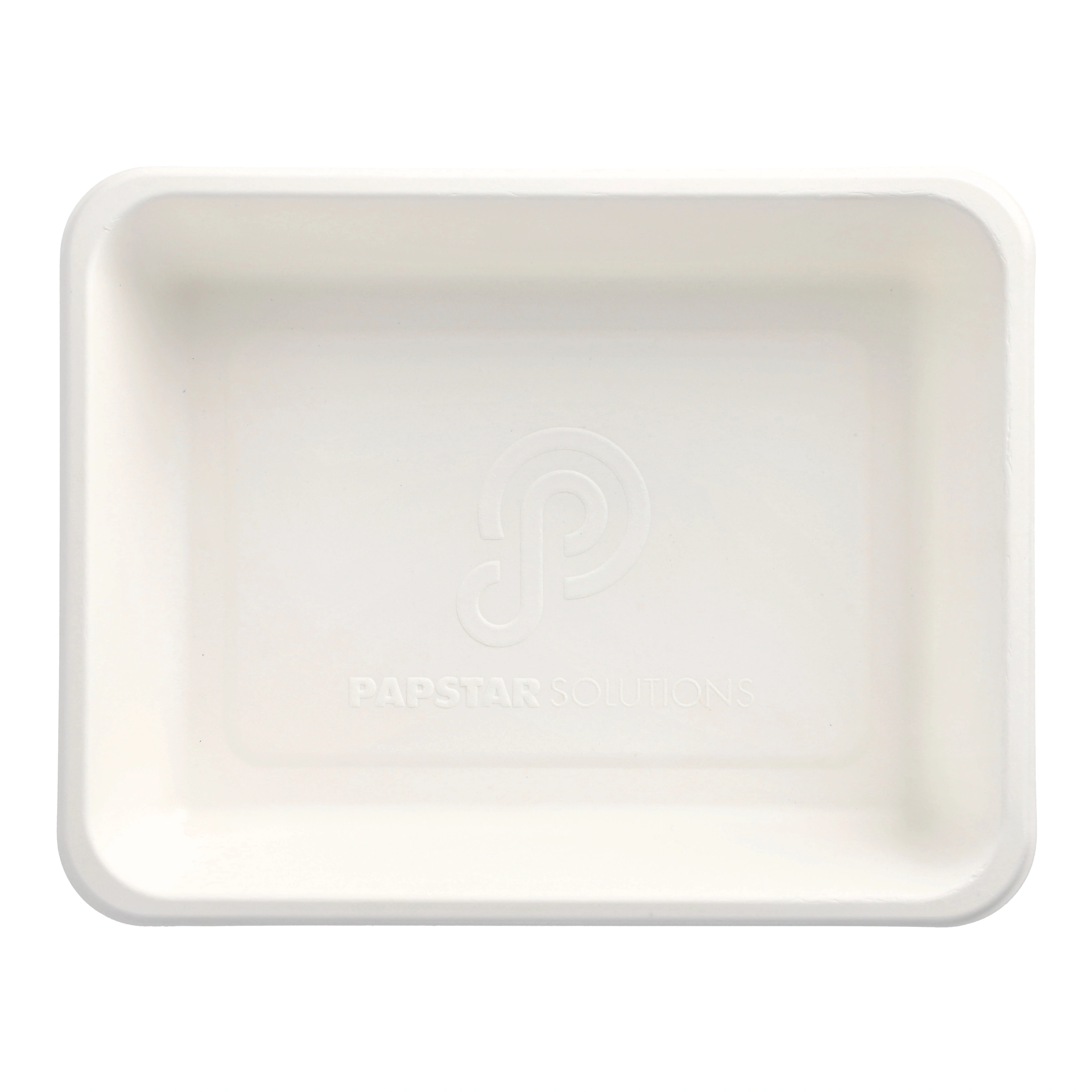 PAPSTAR Siegelschalen Zuckerrohr ungeteilt 1300 ml 4,9 cm x 22,7 cm x 17,8 cm, 6 x 50 Stück