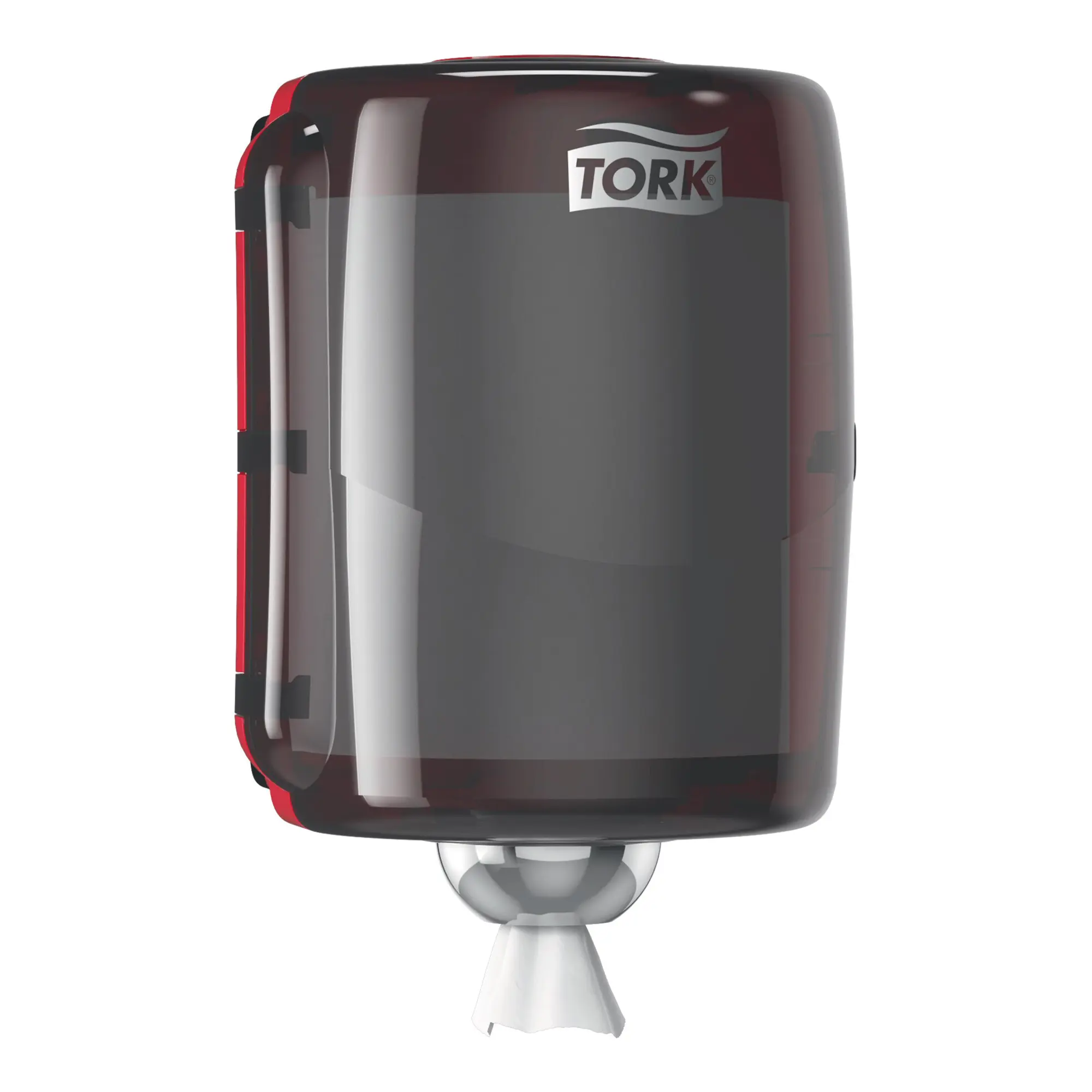 Tork Performance Maxi-Innenabrollungsspender W2 aus Kunststoff, wandmontierter Centrepull-Spender für W2-Mehrzweckrollen mit einhändiger Tuchentnahme, Artikelnr. 653000/653008