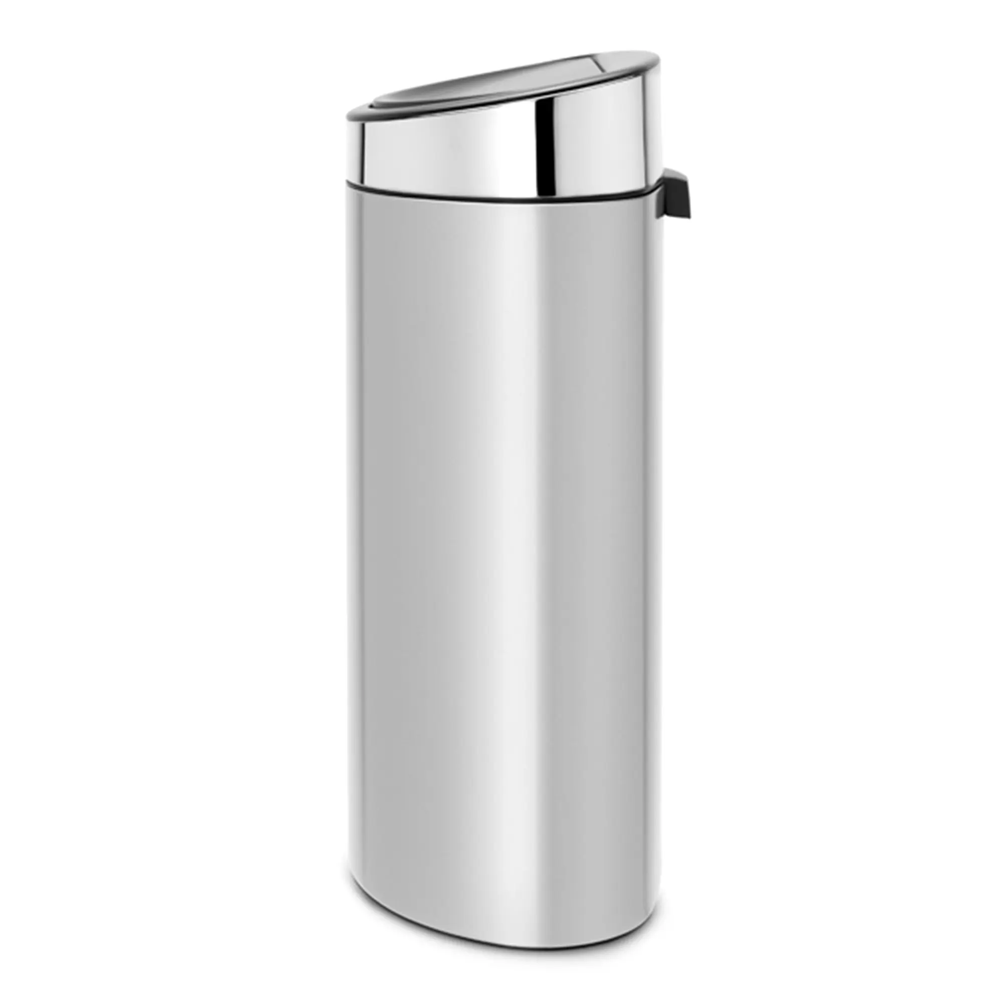 Brabantia Touch New Abfallbehälter 40 Liter, runder Edelstahl-Mülleimer mit Soft-Touch-Deckel für Küche, Büro oder Schlafzimmer, Art.-Nr. 773104