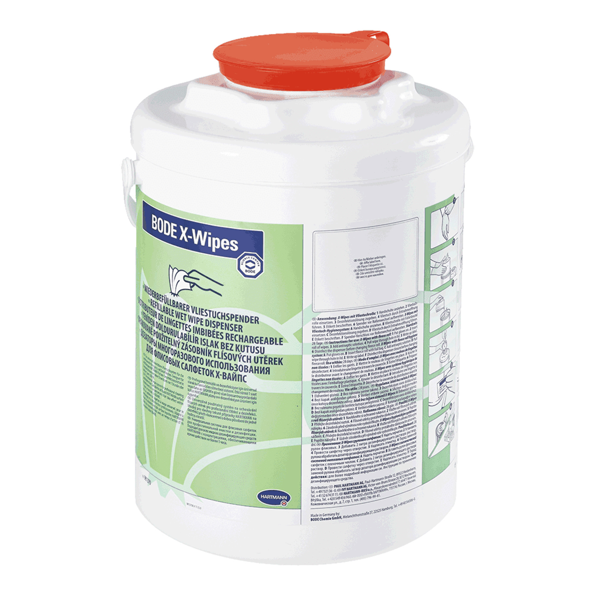 BODE X-Wipes Tuchspender für Flächendesinfektionsmittel, grün, 1 Stück BODE X-Wipes Tuchspender für Flächendesinfektionsmittel, grün, 1 Stück