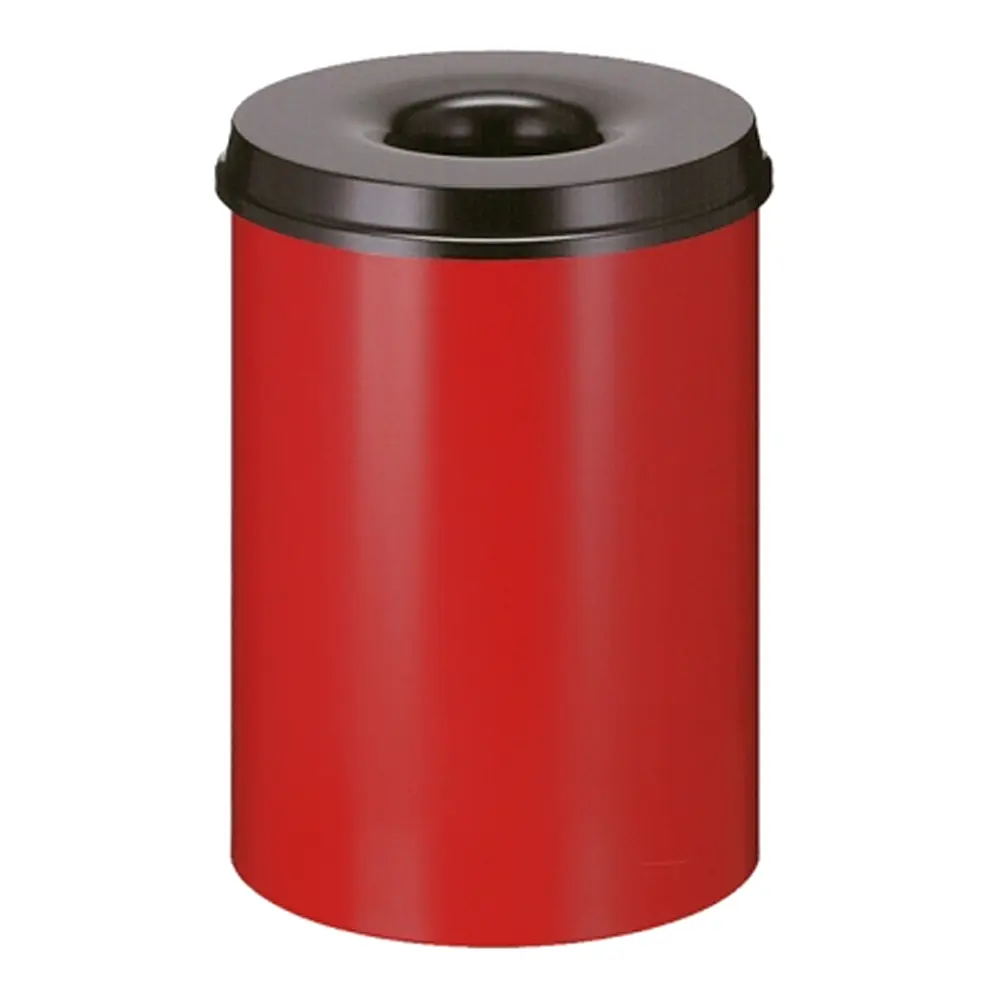 V-Part Feuerlöschender Papierkorb 30 Liter rot/schwarz 31001835_1