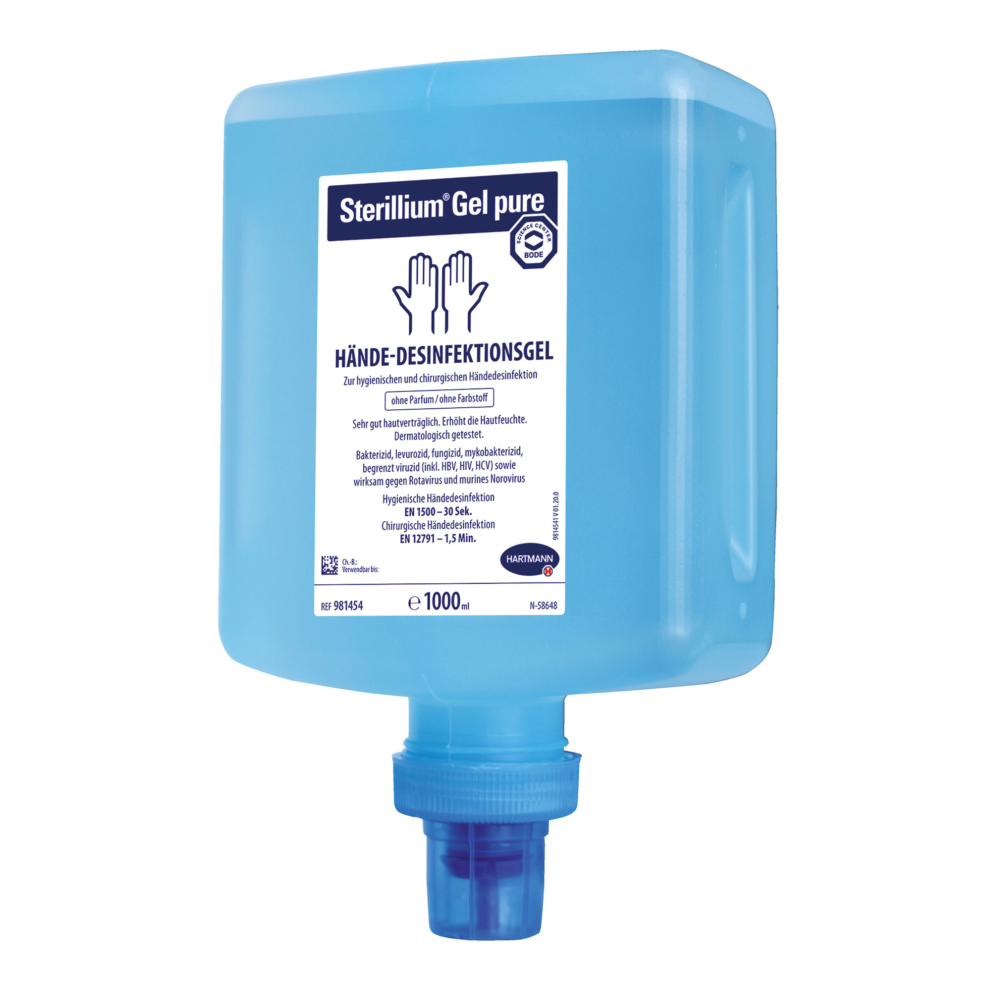 Bode Sterillium Gel pure Händedesinfektionsgel 1 Liter CleanSafe-Flasche 981454_1