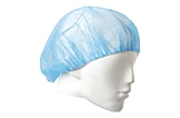Einweg-Cliphaube blau, luftdurchlässige Haube für Hygiene-, Gastro- und Lebensmittelbereiche, elastischer Gummizug, Art.-Nr. 100323