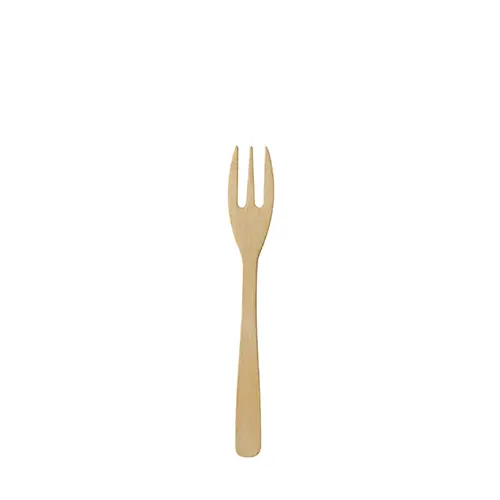 PAPSTAR 50 Fingerfood - Gabeln, Bambus "pure" 9,5 cm