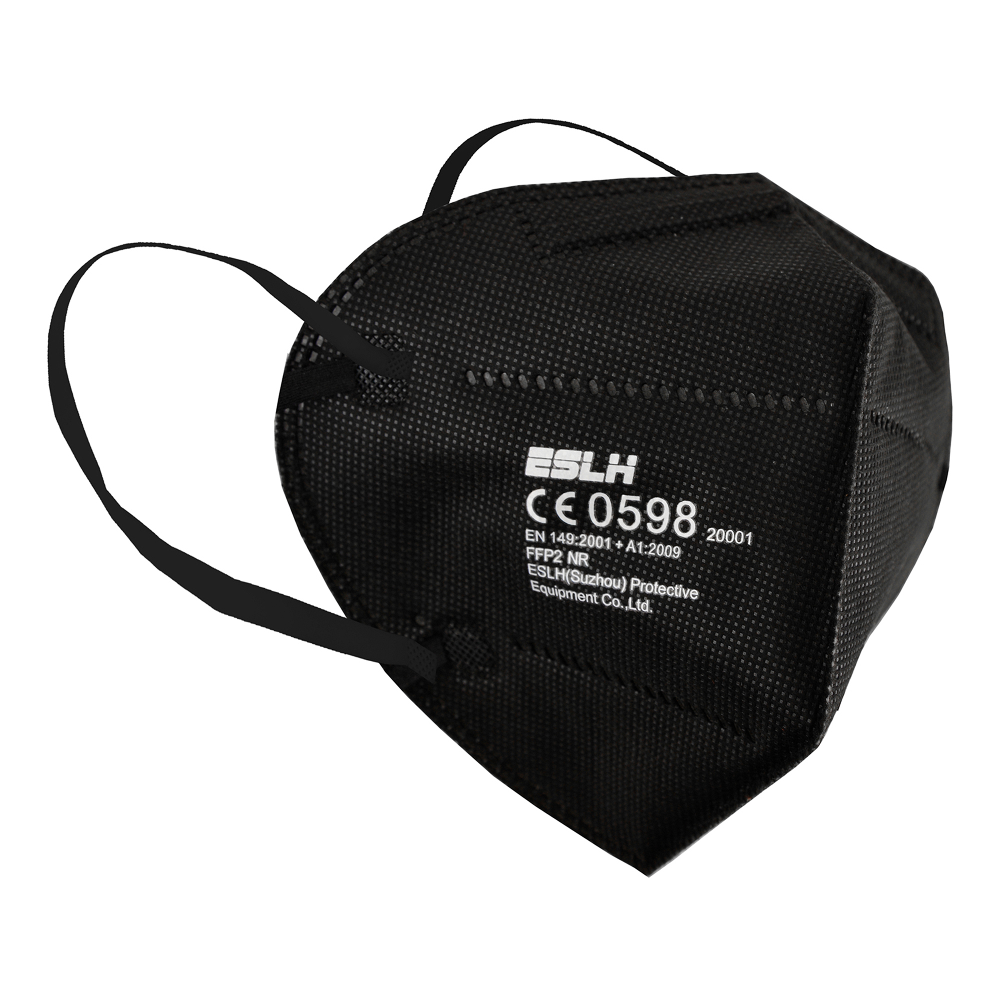 ESLH FFP2 Atemschutzmaske schwarz, CE-Nummer: CE0598