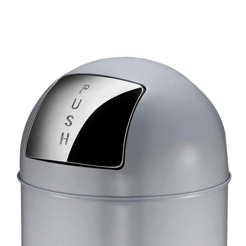 EKO Pushcan Abfallbehälter 40 Liter grau Pushklappe 31022984