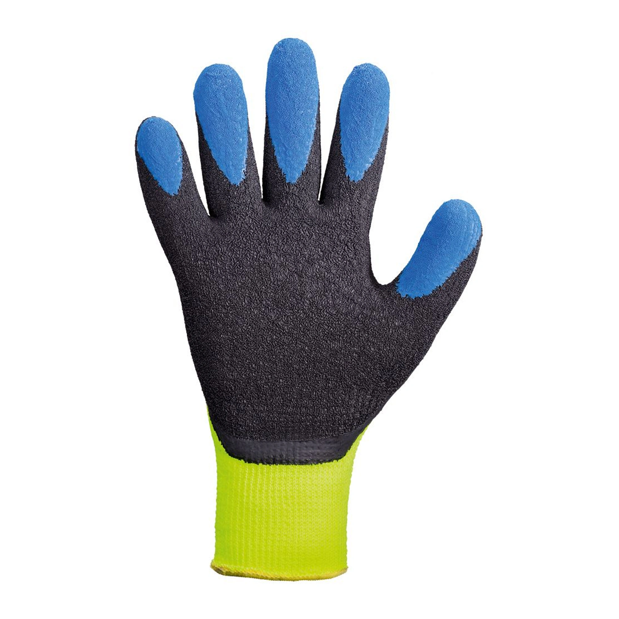 Stronghand Forster 0242 Kälteschutzhandschuhe mit Latex-Beschichtung neon gelb/ schwarz, blau, VE 120 Paar