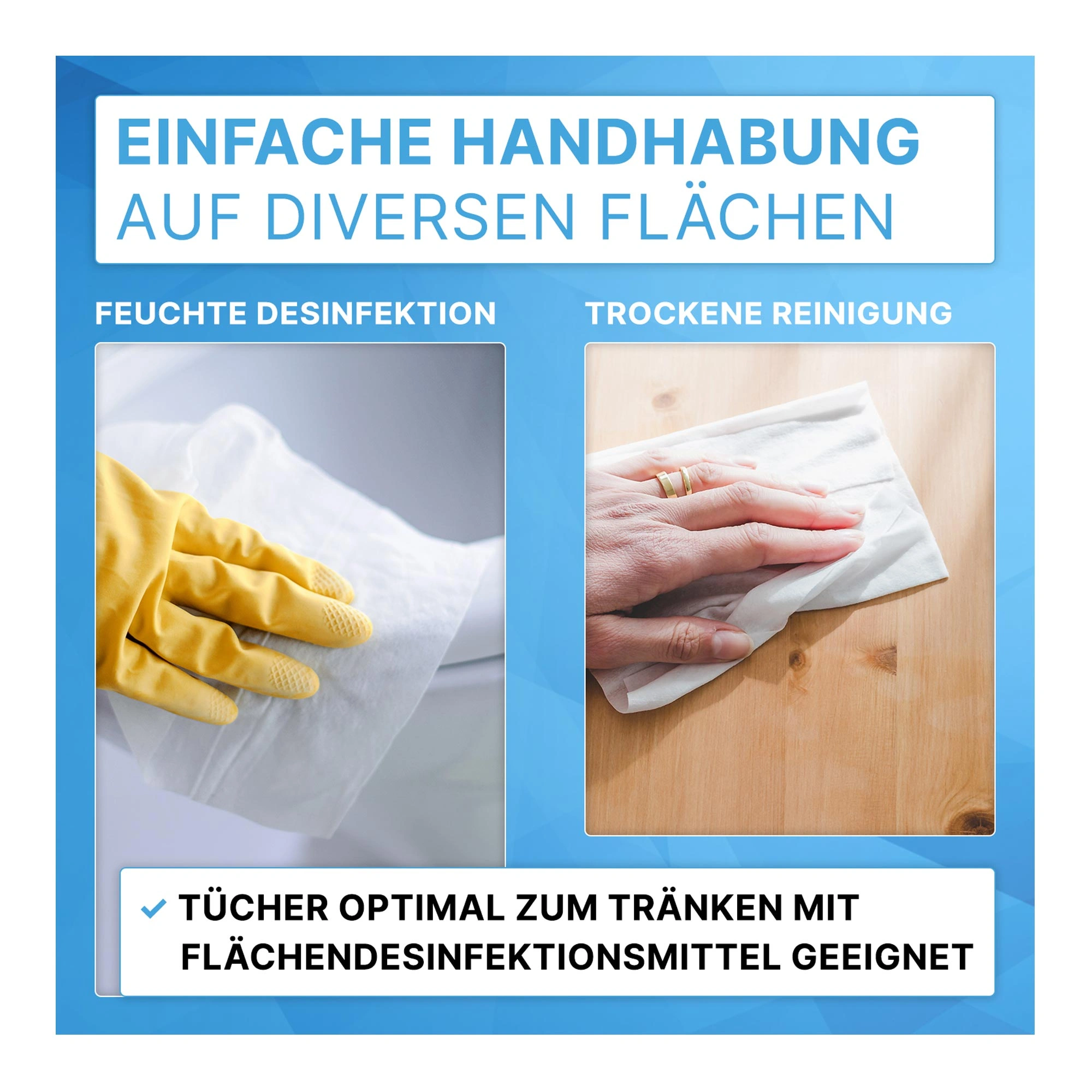 ARNOMED DRY WIPES Trockene Vliestücher 28 x 30 cm von ARNOMED, fusselfreie Vliestücher zur trockenen Reinigung und zur Tränkung mit Flächendesinfektionsmittel, Art. Nr. 559