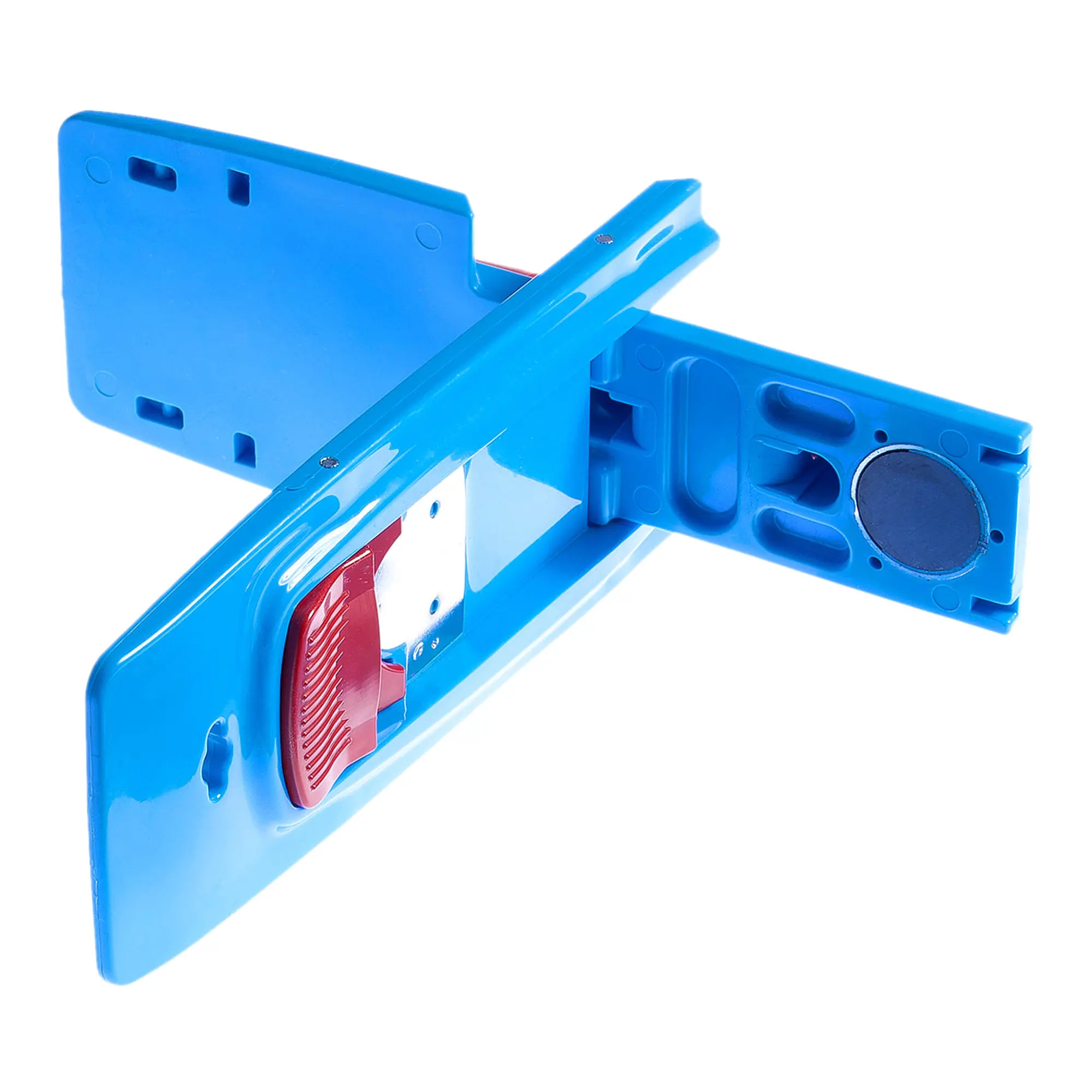 Floorstar Magnet-Klapphalter 40 und 50cm aus robustem Kunststoff, blaues Klappsystem mit Magnetverschluss für professionelle Bodenreinigung und gängige Wischmopps