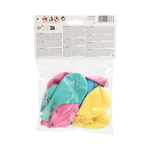 PAPSTAR Luftballons Ø 25 cm farbig sortiert "Kawaii", 12 x 8 Stück