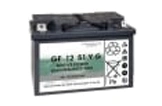 GF 12 51 V G Bleiakku 12V Traktionsbatterie mit Griffen und Sicherheitssymbolen, wartungsarm für Antriebs- und Beleuchtungsanwendungen, Artikelnummer GF1251VG