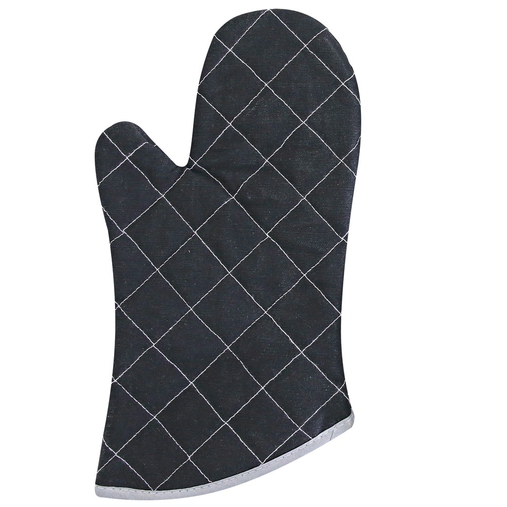 Hygostar Flamestar, Canvas Hitzeschutzhandschuhe mit Canvas-Beschichtung schwarz, VE 6 Stück