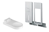 GROHE Nova Cosmopolitan Betätigungsplatte Set mit Montageschienen, weiß/chrom, Zubehör für Unterputz-Spülkasten, Artikelnr. 38816