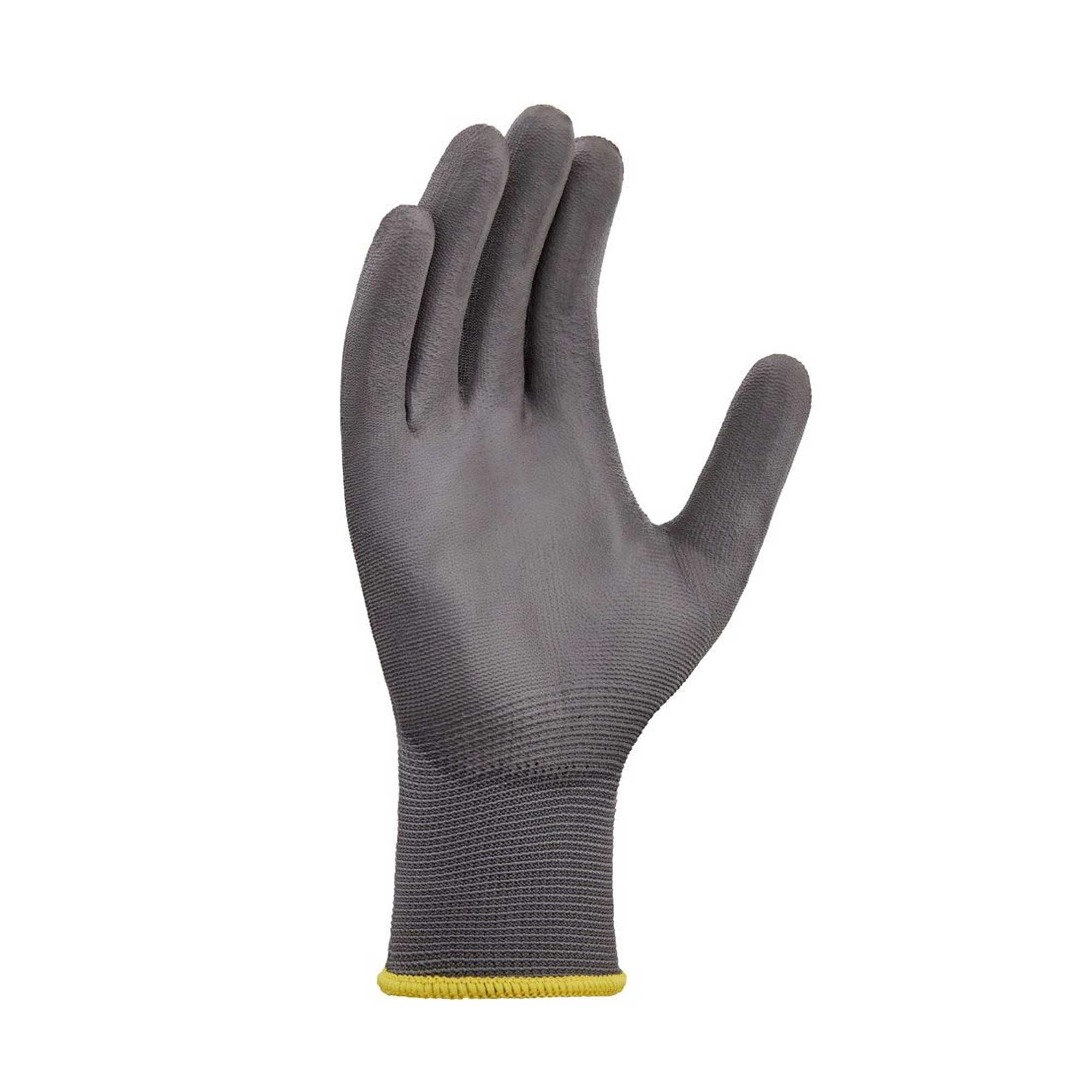 teXXor 2406 Polyester-Strickhandschuhe mit Polyurethan-Beschichtung grau, VE 240 Paar