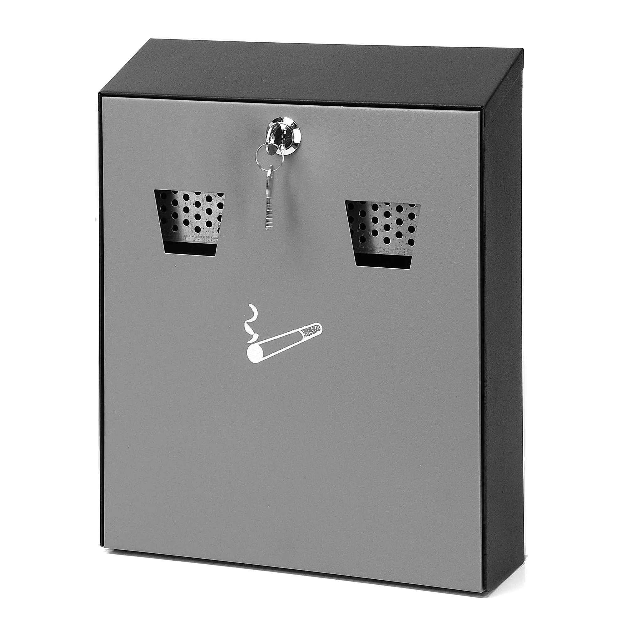 V-Part Wandaschenbecher H32 Grau-Schwarz