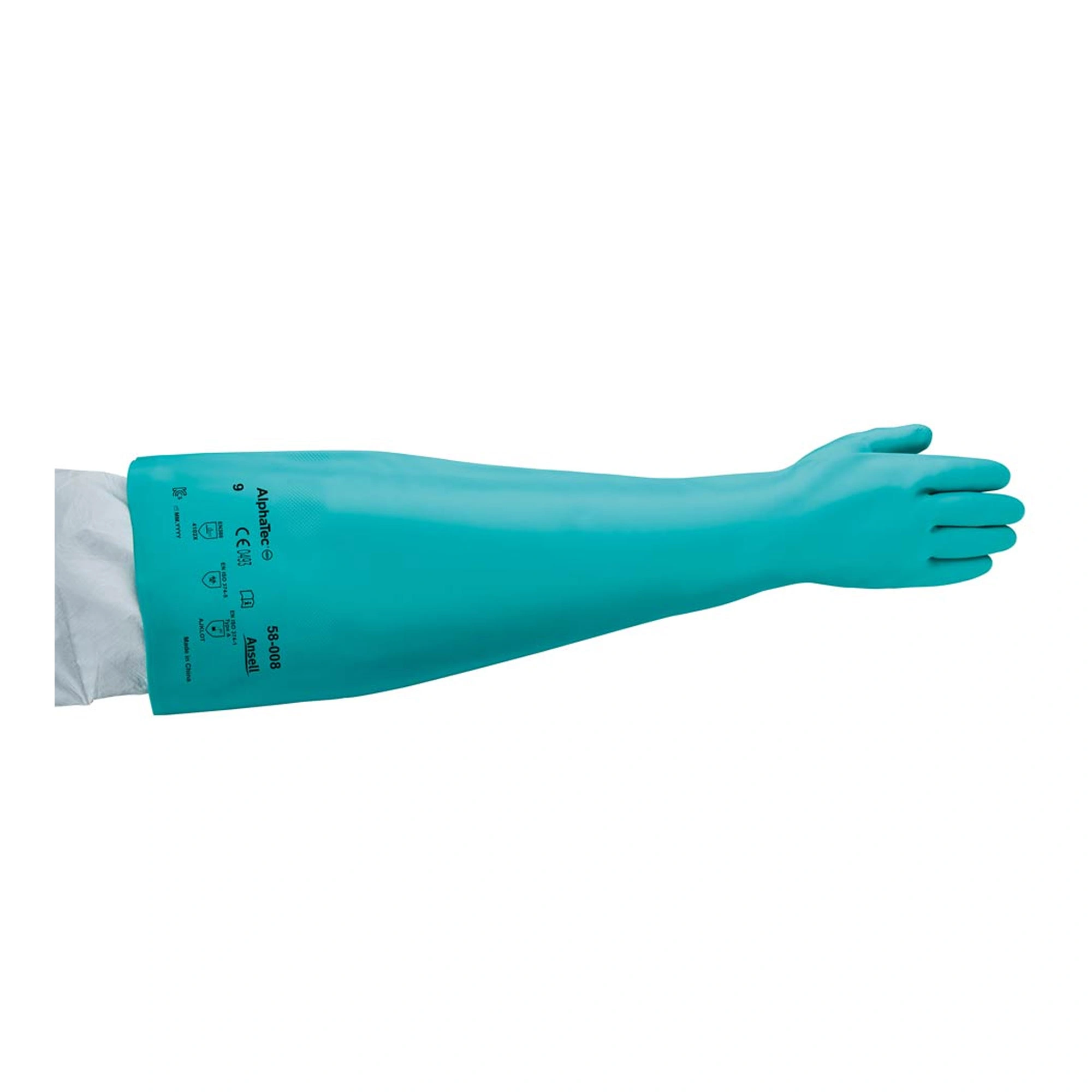 Ansell AlphaTec 58-008 Chemikalienschutzhandschuhe grün, VE 10 Paar