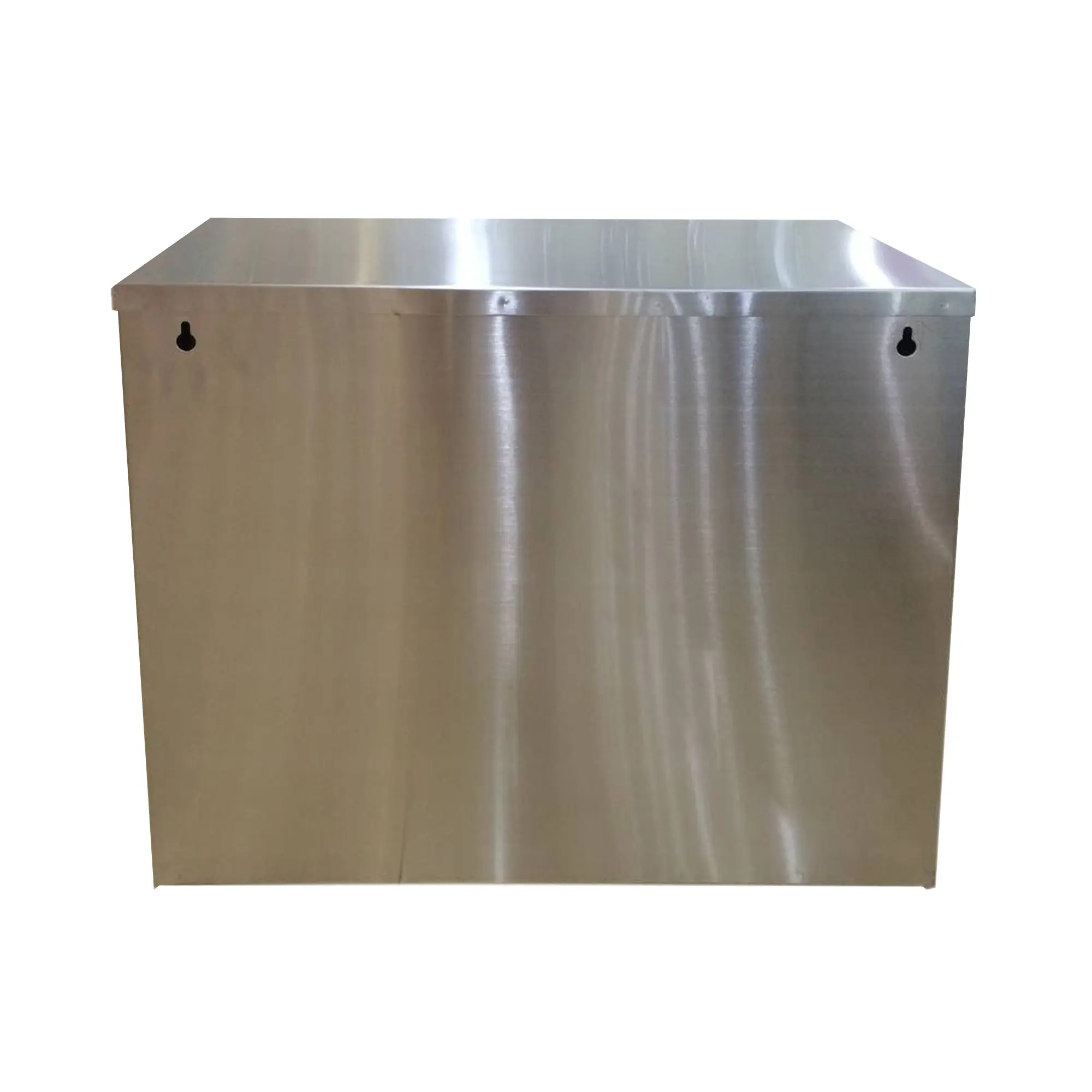 Vepa Bins Wertstoff-Sortieranlage 3x8 Liter Edelstahl mit drei farblich gekennzeichneten Klappfächern zur Mülltrennung, geeignet zur Wandmontage