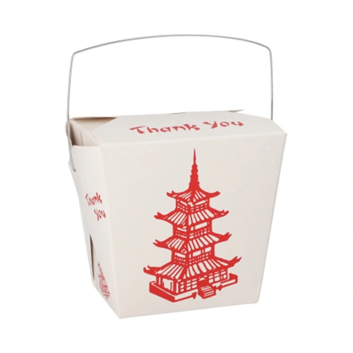 Starpak Snackboxen mit Henkel "ASIA" eckig 950 ml 10,9 cm x 8,9 cm x 6,8 cm "Temple", 10 x 30 Stück