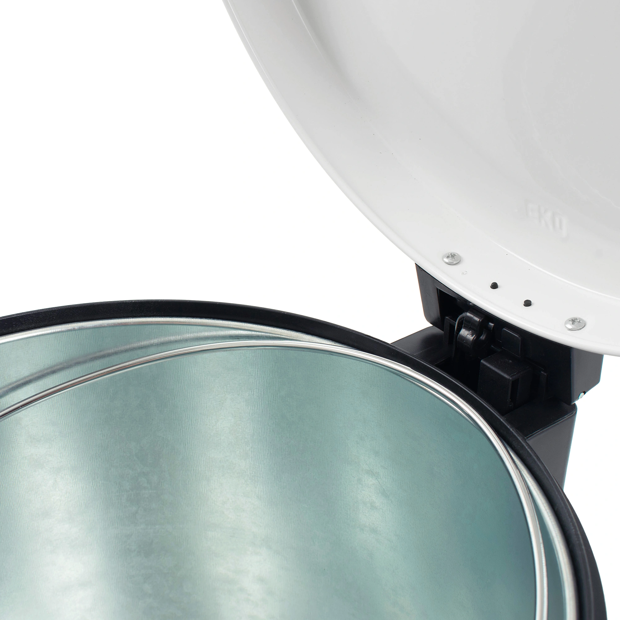 EKO Serene mit Inneneimer aus Metall Treteimer 12 Liter Klappdeckel mit Pedal