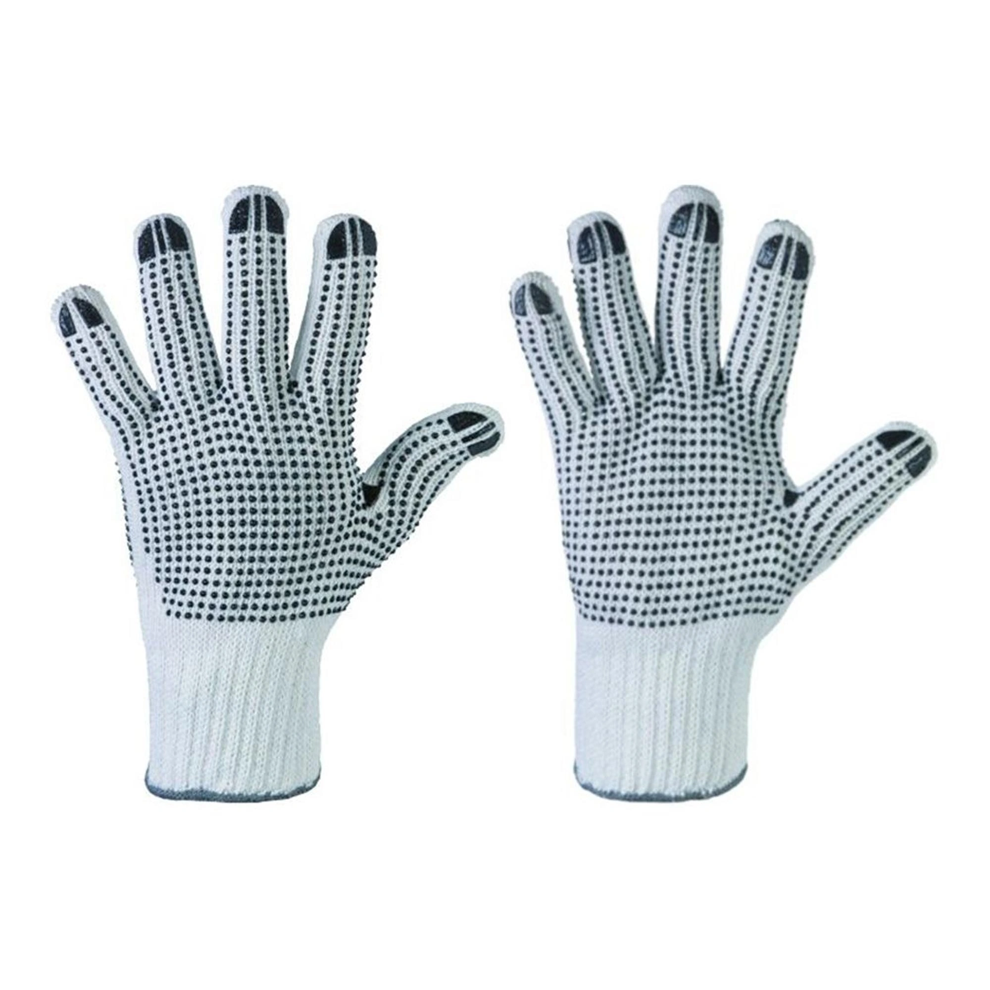 Stronghand Tantung 0362 Grobstrickhandschuhe mit Vinyl-Beschichtung weiß, VE 240 Paar