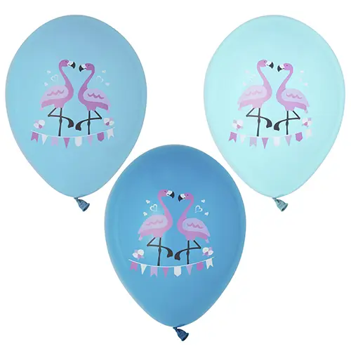 PAPSTAR 6 Luftballons Ø 29 cm farbig sortiert "Flamingo"