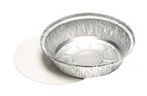 Alu Backform rund mit Einlegepappe, ideal zum Backen und Transport von Kuchen und Torten, Art.-Nr. 12144
