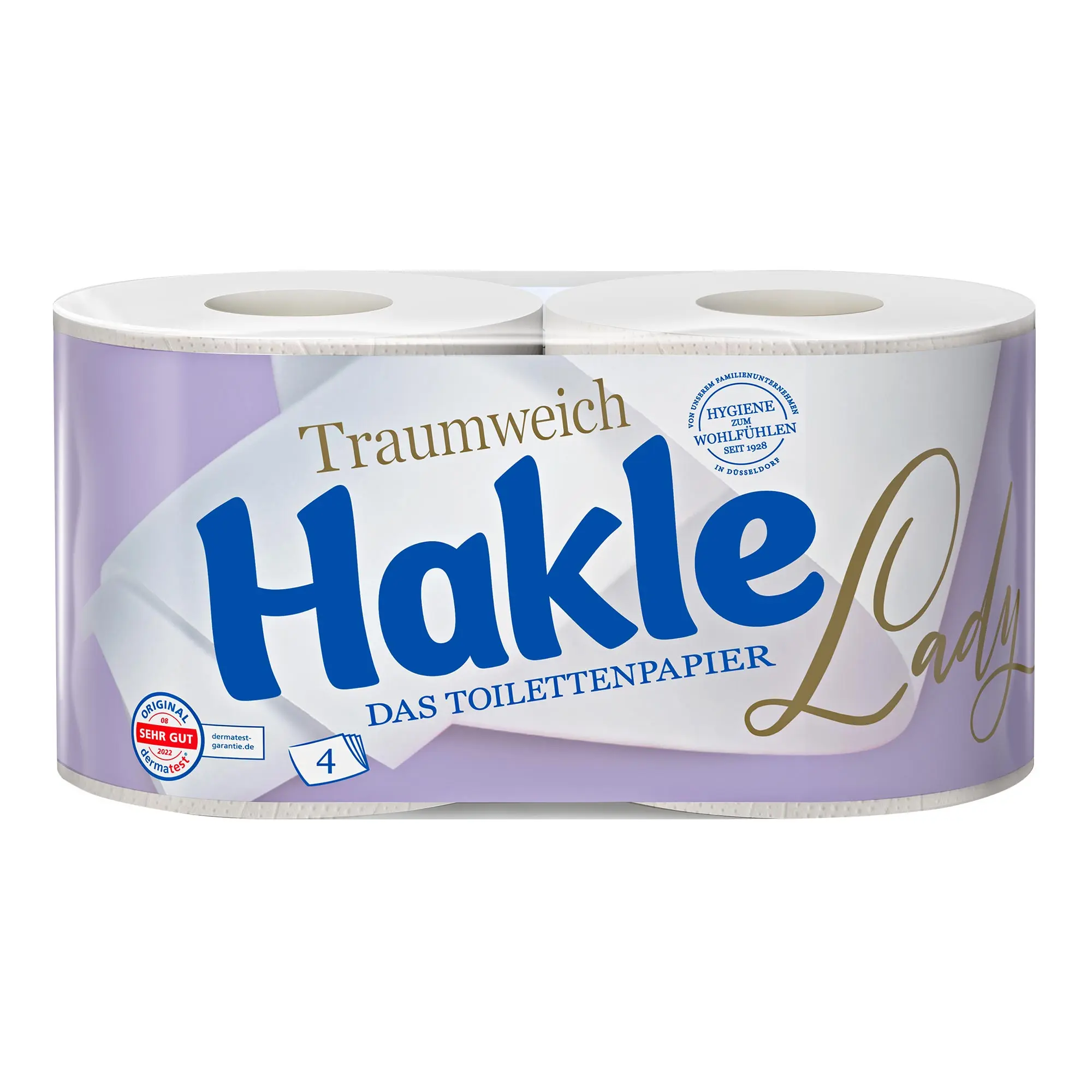 Hakle Lady Toilettenpapier Zellstoff, 4-lagig, 150 Blatt