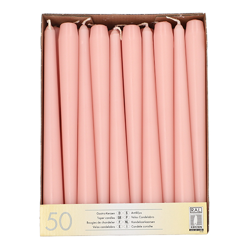 Starpak Leuchterkerzen Ø 2,2 cm, 25 cm peach, 2 x 50 Stück