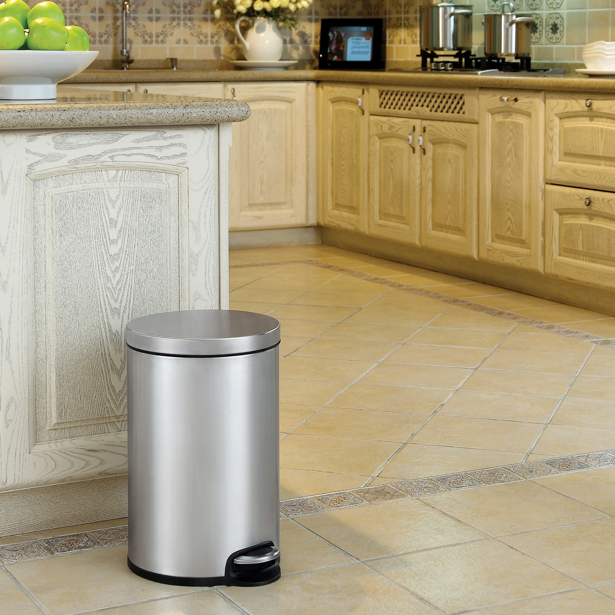 EKO Serene Treteimer 12 Liter Klappdeckel mit Pedal