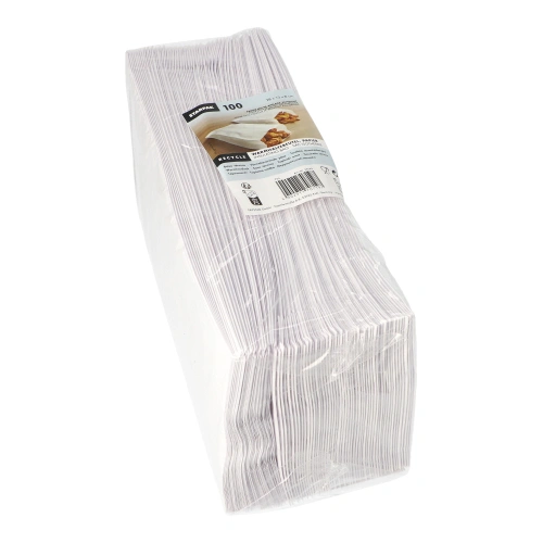 Starpak Warmhaltebeutel, Papier mit PE-Einlage 28 cm x 13 cm x 8 cm weiß, 10 x 100 Stück