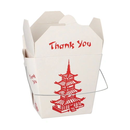 Starpak Snackboxen mit Henkel "ASIA" eckig 950 ml 10,9 cm x 8,9 cm x 6,8 cm "Temple", 10 x 30 Stück