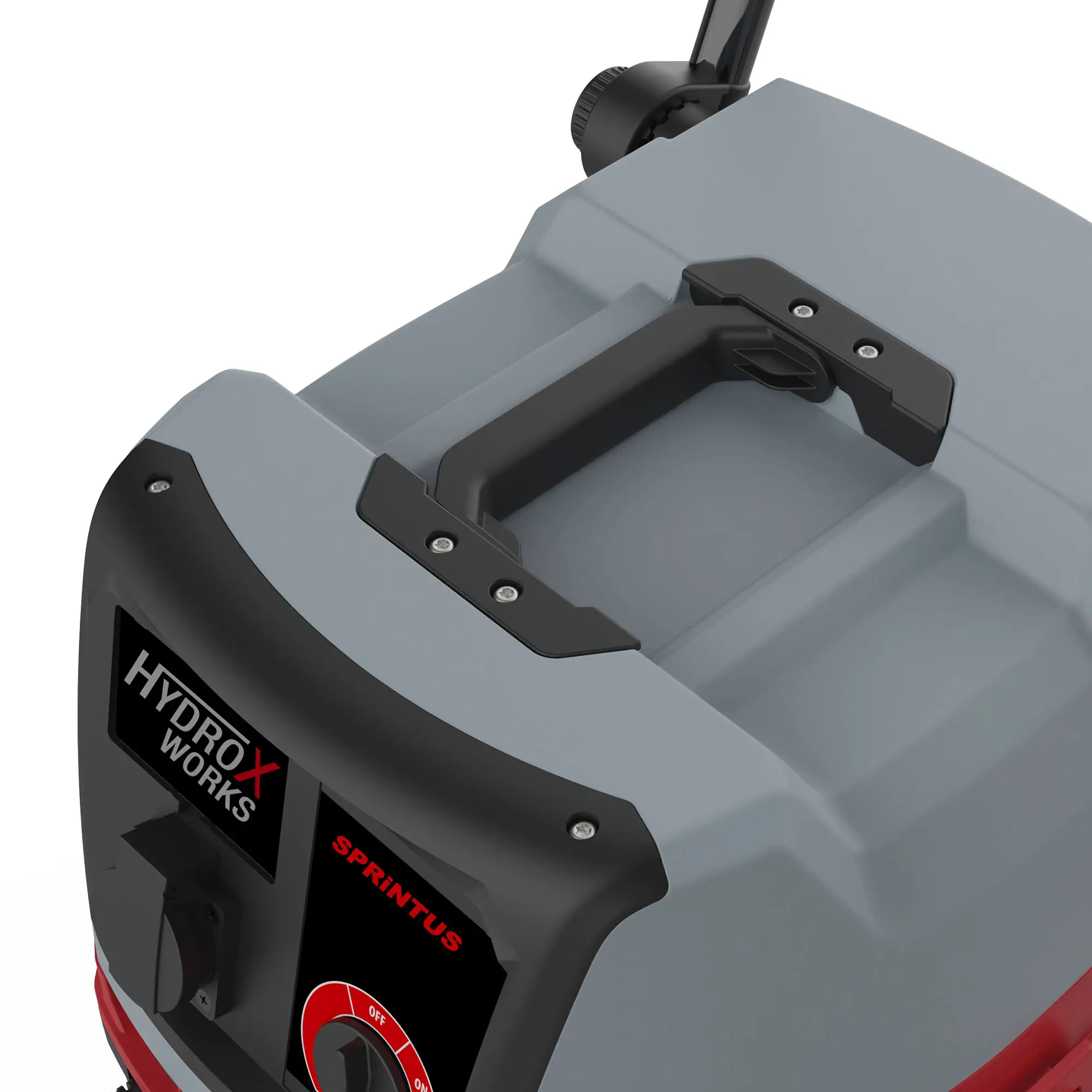 Sprintus HydroX Fire Pumpsauger mit stabilem Tragegriff und Bedienfeld für den professionellen Einsatz bei Feuerwehr, THW und technischen Hilfeleistungen