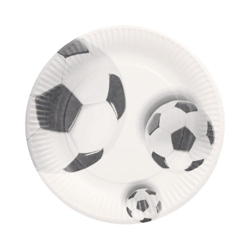 PAPSTAR Teller, Pappe rund Ø 23 cm "Soccer", 20 x 10 Stück