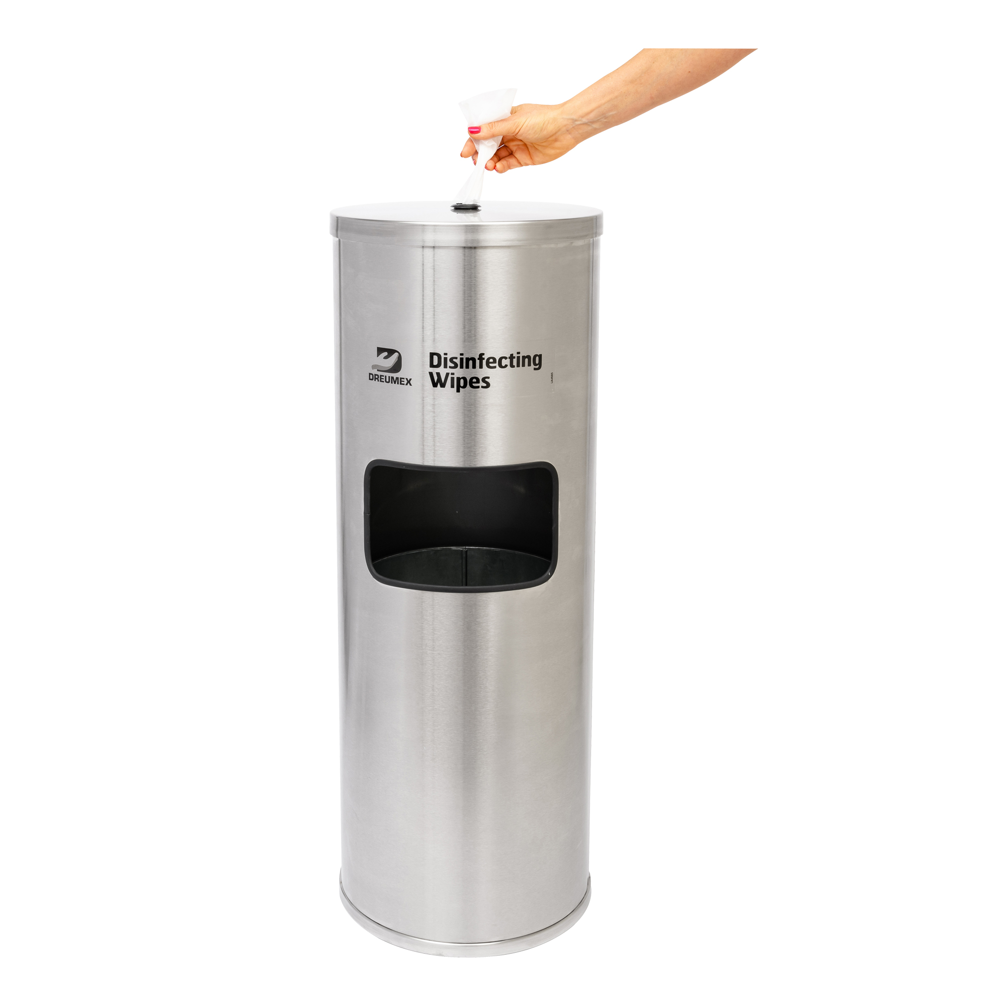 Dreumex Spendersäule inkl. Abfallbehälter für Dreumex D&C Wipes