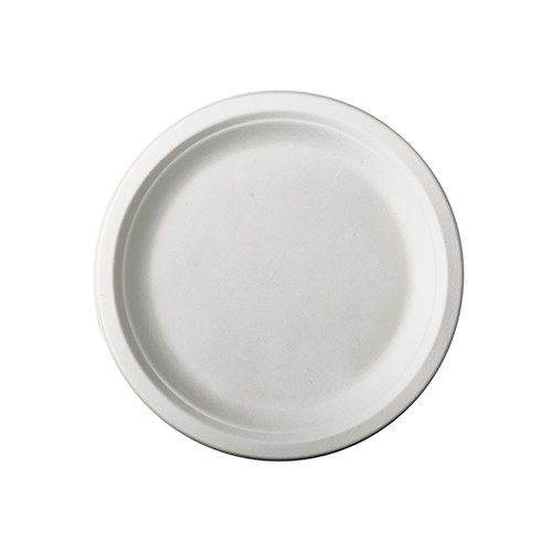 PAPSTAR 50 Teller, Zuckerrohr "pure" ungeteilt Ø 15 cm, 2 cm weiß