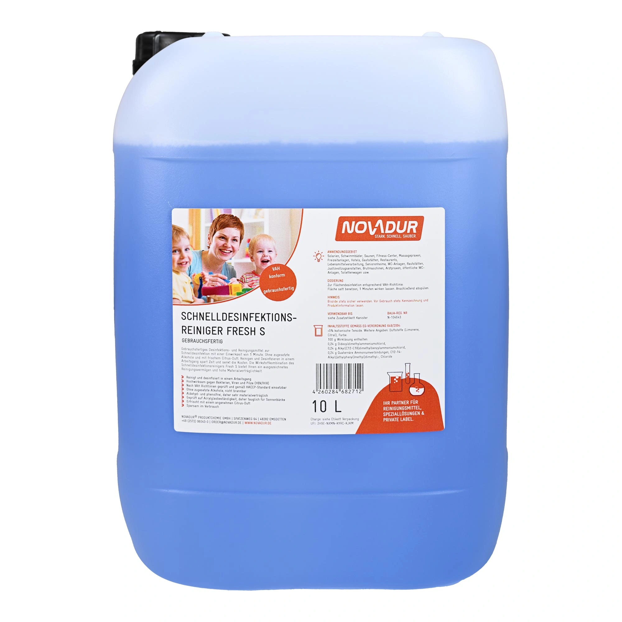 Novadur Schnelldesinfektionsreiniger Fresh S