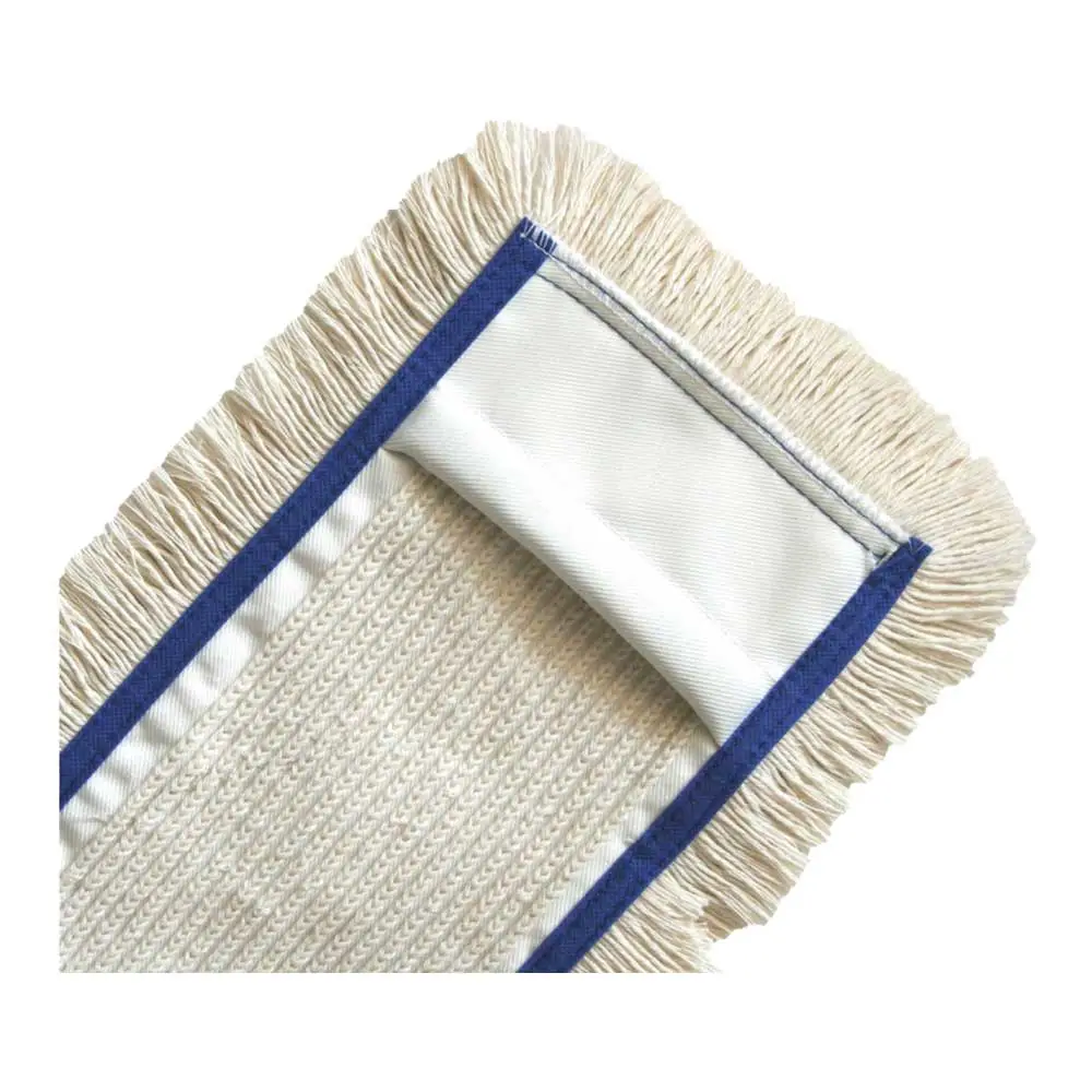 Arcora First Mopp Blau Baumwoll-Mischtextilmopp, 40 und 50 cm, mit Deckblatt aus Baumwolle-Polyester-Mix und robusten Taschen für professionelle Bodenreinigung