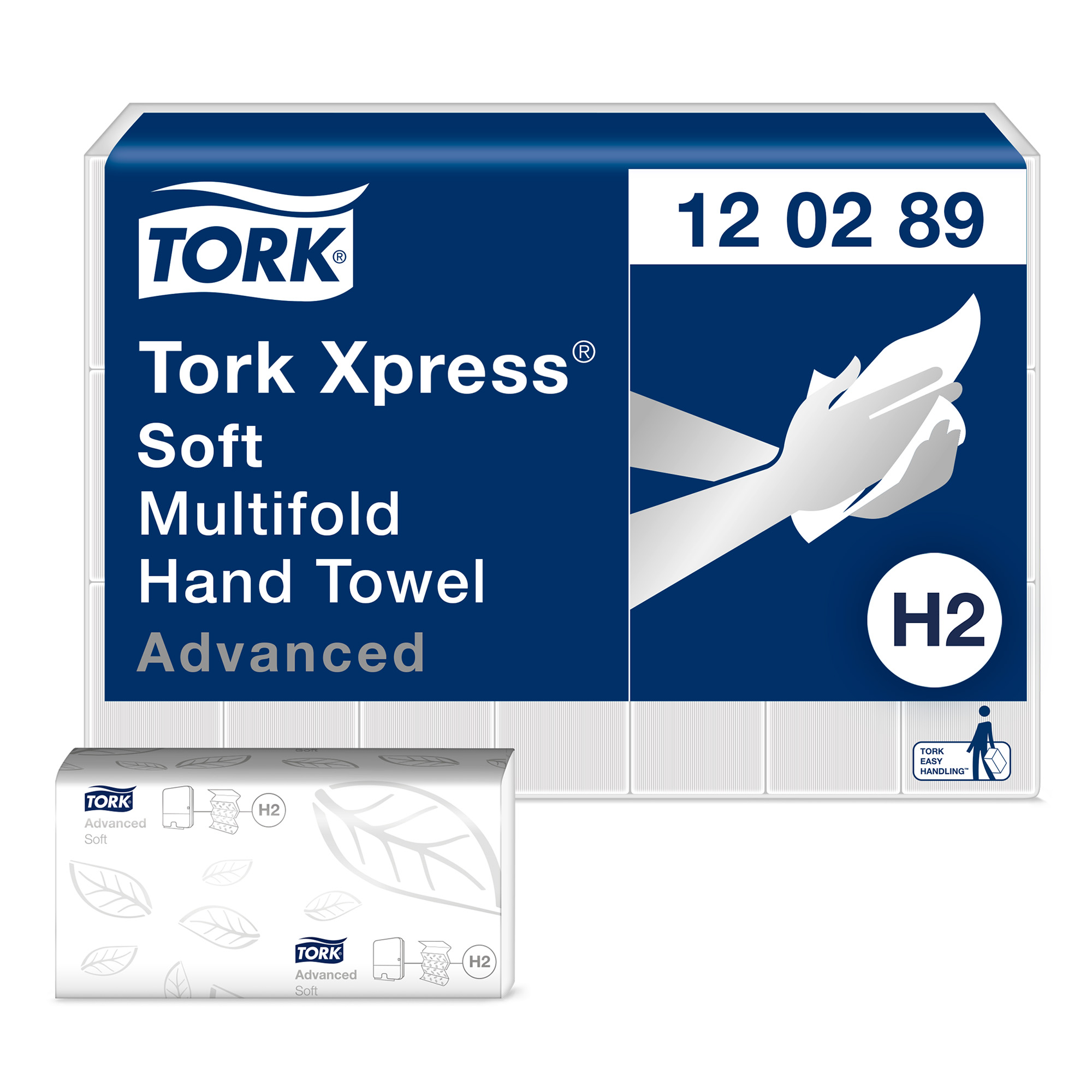 Tork Xpress Advanced Multifold Interfold Papierhandtücher, hochweiß 21x26cm 3780 Tücher 120289_1
