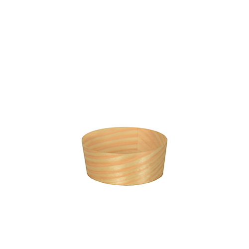 PAPSTAR 50 Fingerfood - Schalen, Holz "pure" rund Ø 5 cm, 2 cm