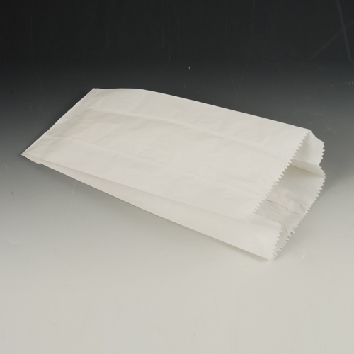 PAPSTAR 1000 Papierfaltenbeutel, Cellulose, gefädelt 21 cm x 10 cm x 5 cm weiß Füllinhalt 0,5 kg