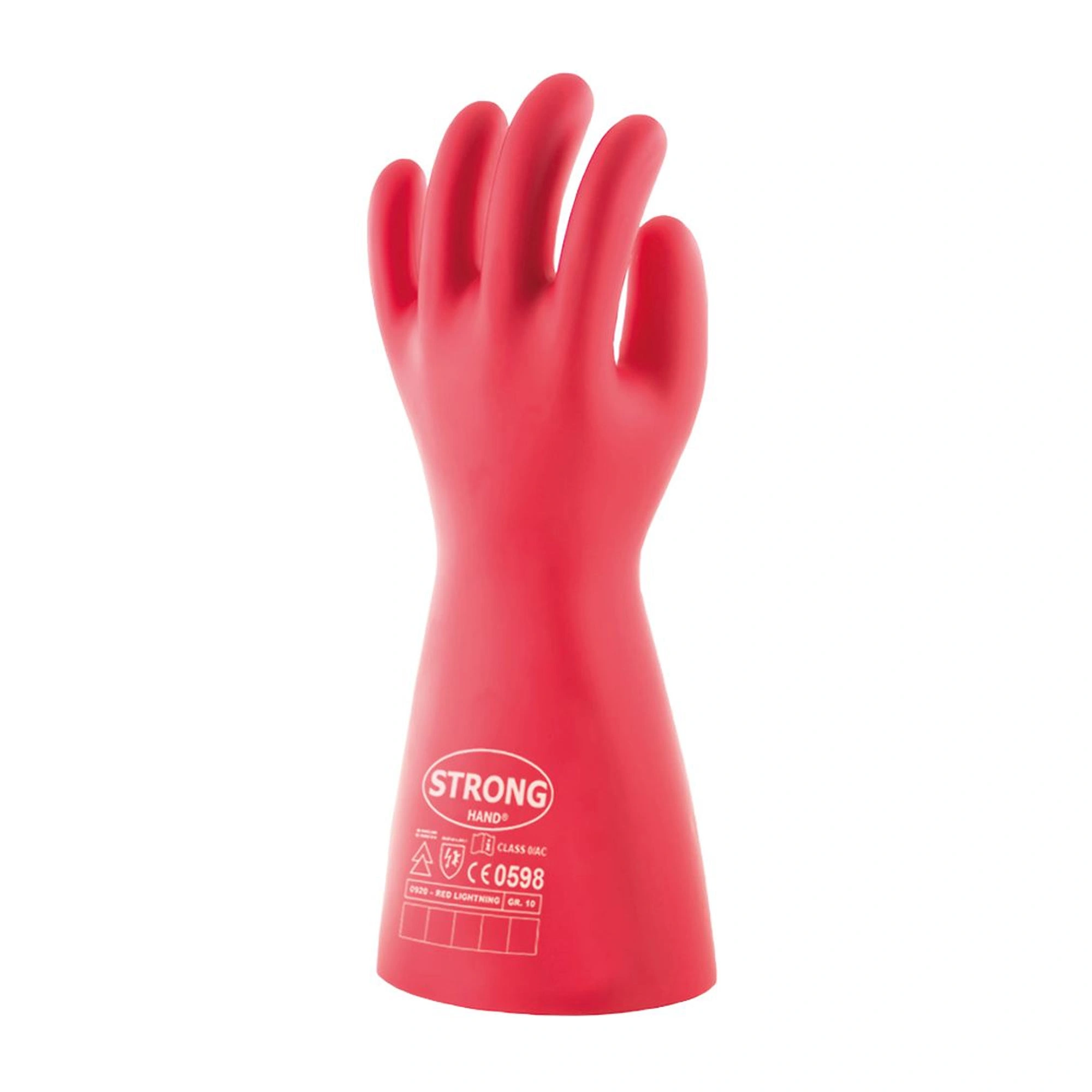 Stronghand Red Lightning 0920 Elektrikerhandschuhe mit Latex-Beschichtung rot, VE 12 Paar